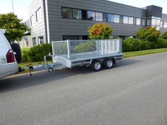 Terrax 2 394-3500 maskintrailer med forstærket bund
